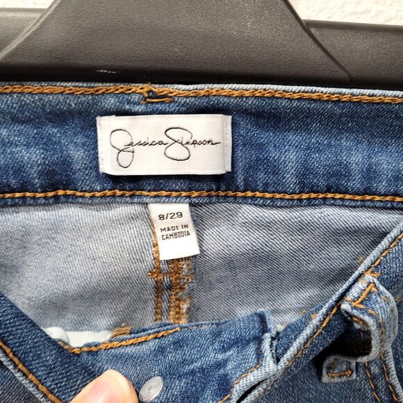 Jessica Simpson Womens Stretch Denim Medium Wash Bootcut Jeans Size 8/29 - Picture 3 of 11